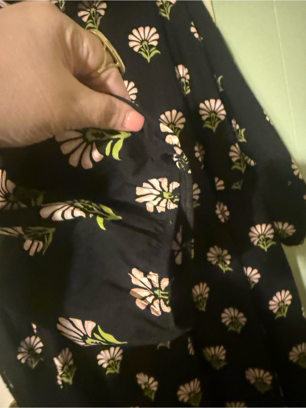 Maeve by Anthropologie Black 3/4 Sleeve Floral Midi Dress - Picture 12 of 14